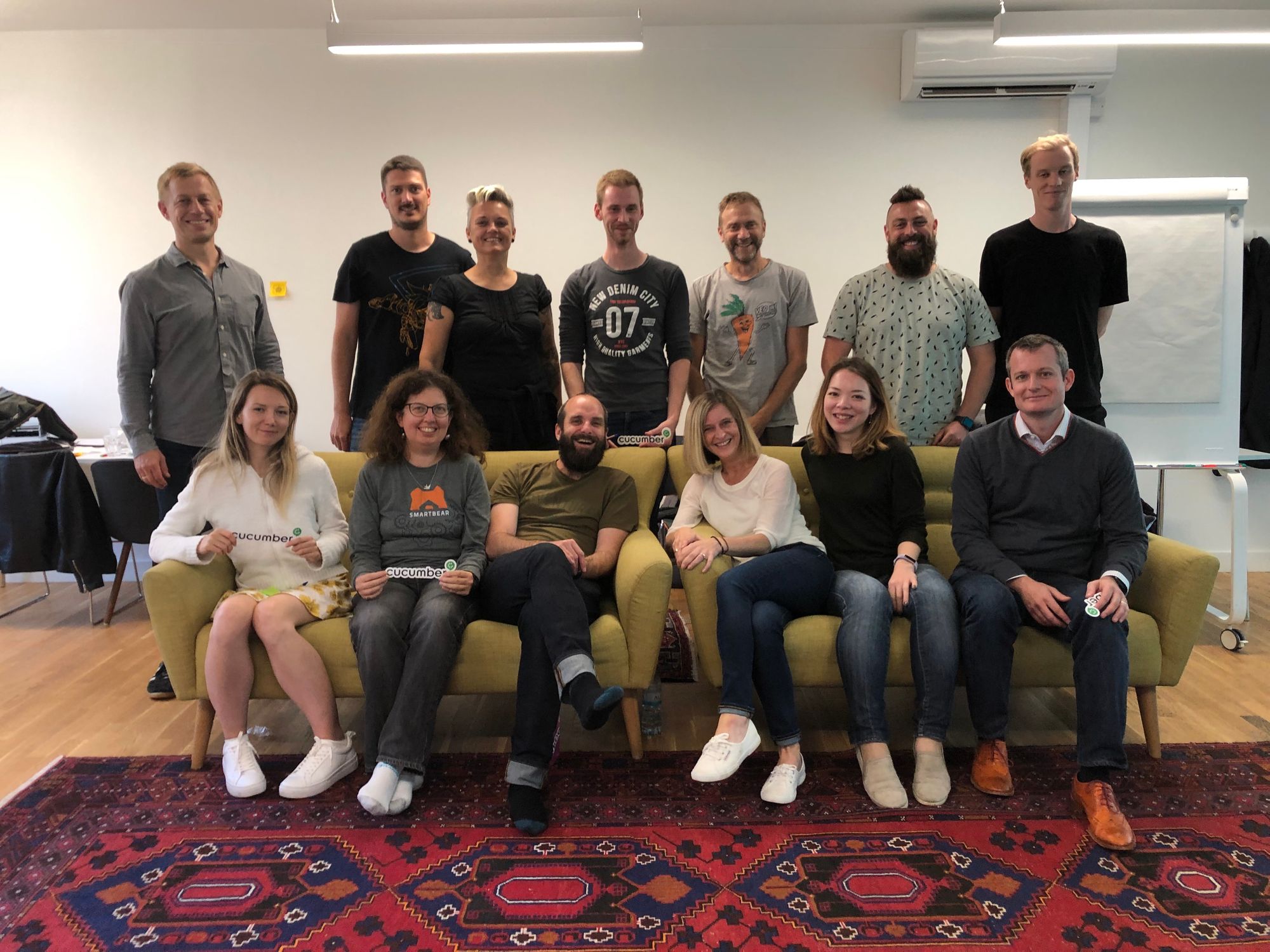 Photograph of Cucumber team from September 2019